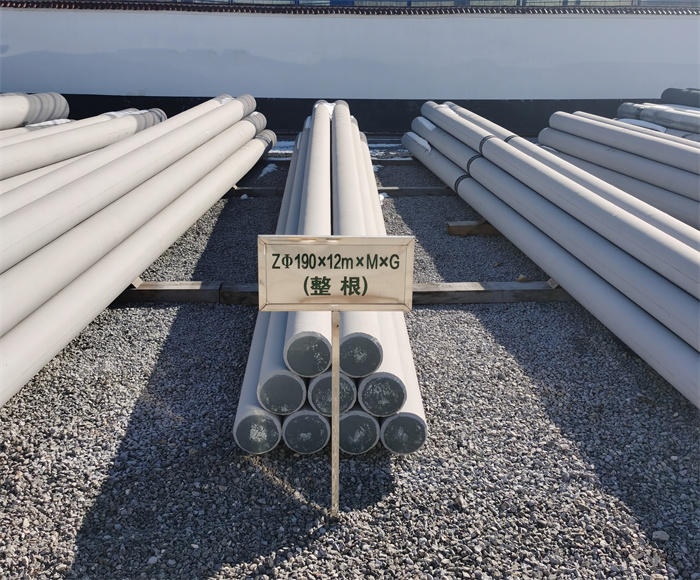 昆山190×12米钢筋混凝土水泥电线杆